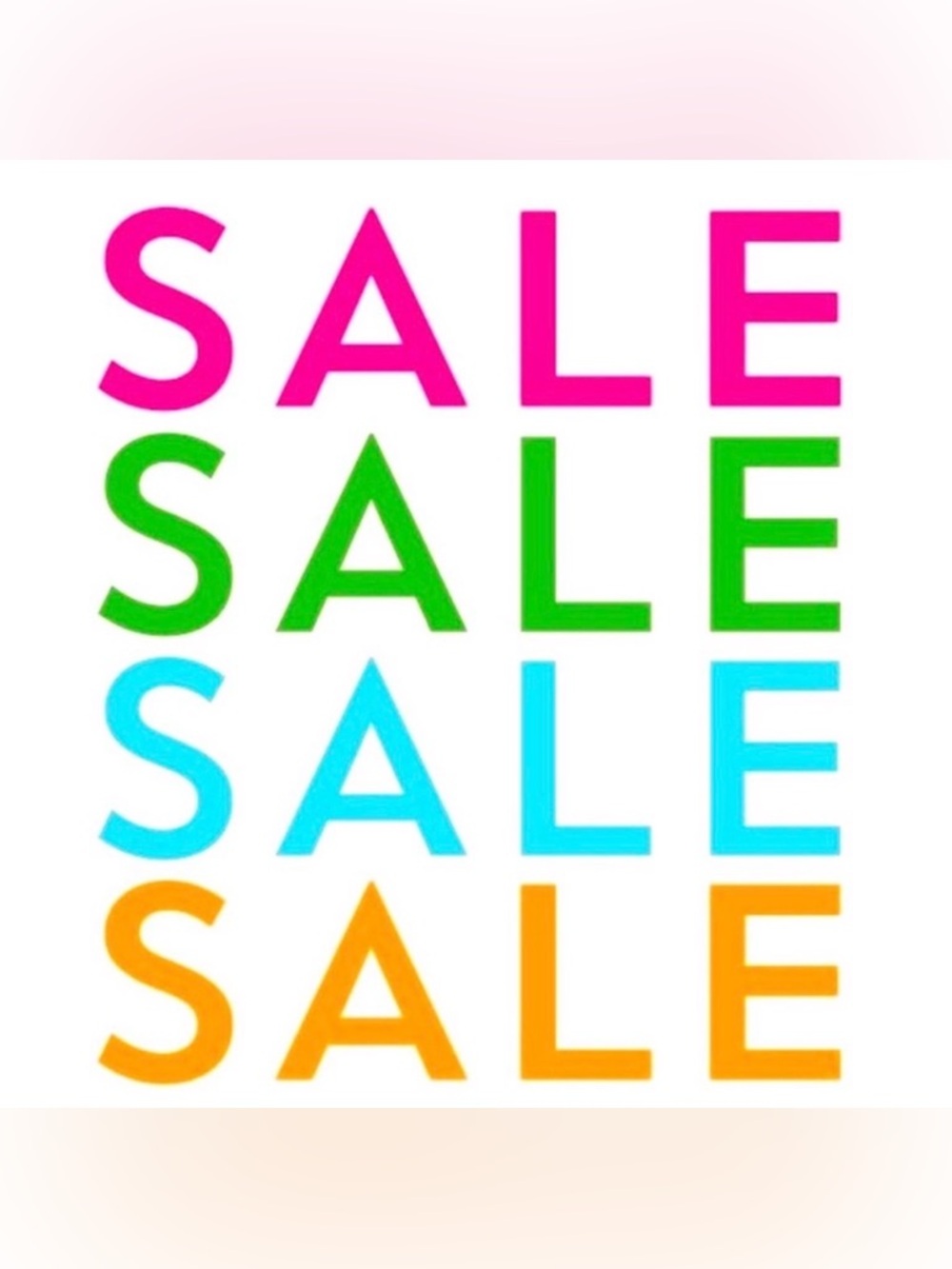 Sale Items Off Show
